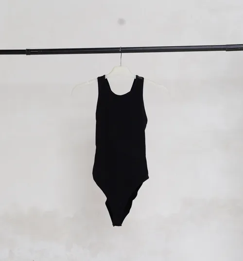 Black Crossback Bodysuit