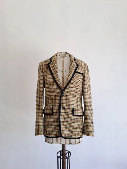 Vintage Tweed Wool Hunting Jacket