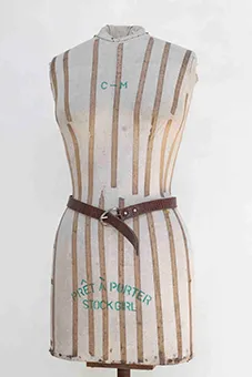 Brown Leather Belt with Snake Skin Pattern