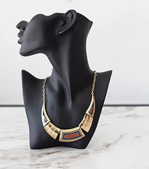 Gold Art Deco Style Necklace