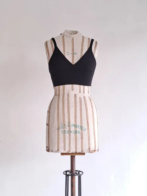 Black Knitted Vest Top