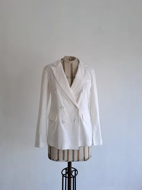 Vintage Linen Smoking Jacket 