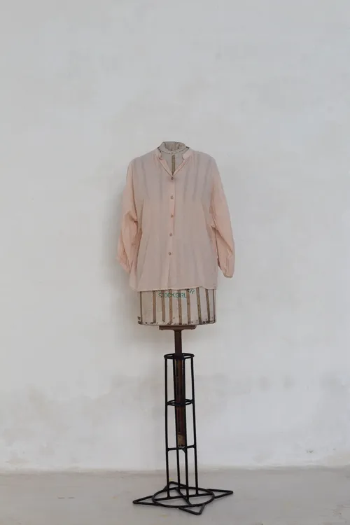  Sheer Pink Cotton Shirt