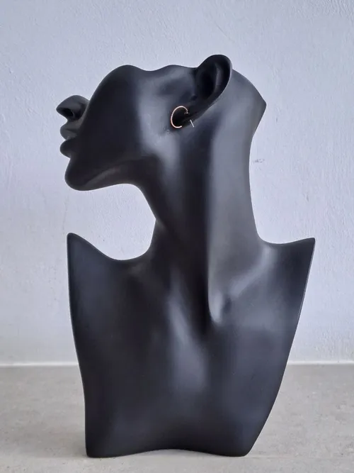 Thin Half Hoops Pattern Earrings