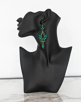 Emerald Chandelier Earrings