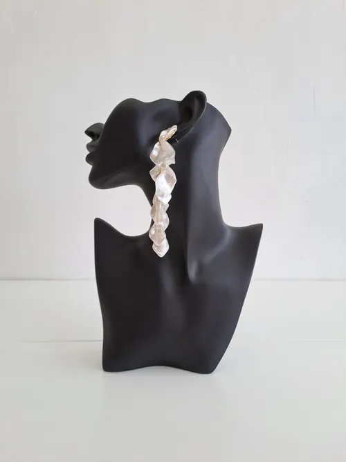 Pearl Petals Drop Earrings