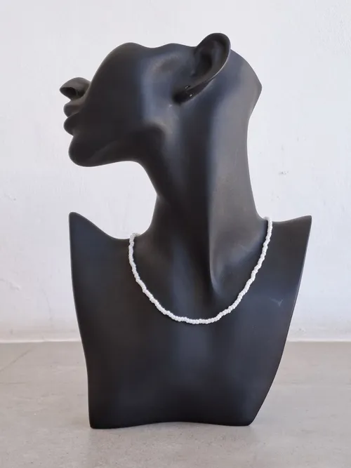 White Small Beads Necklace