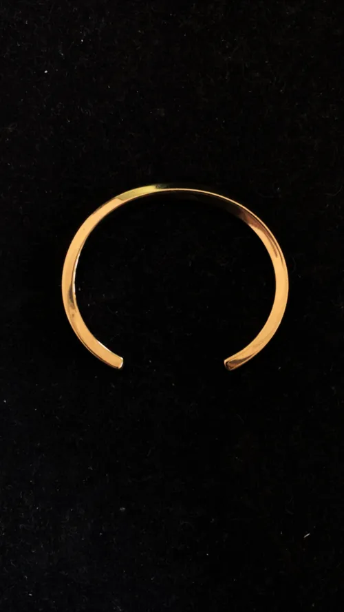 Chunky Gold Bangle Bracelet