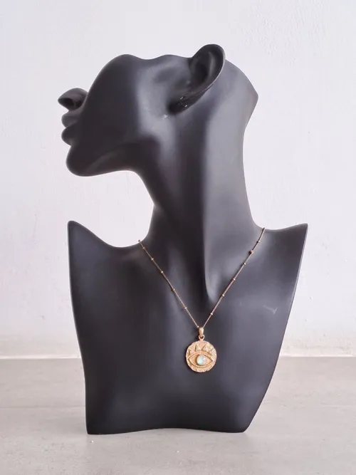 One eye Gold Necklace