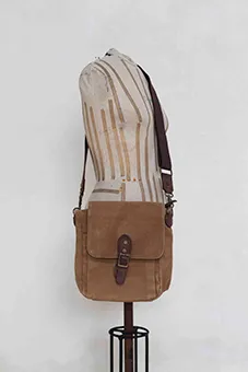 Brown Satchel with Leather Strap
