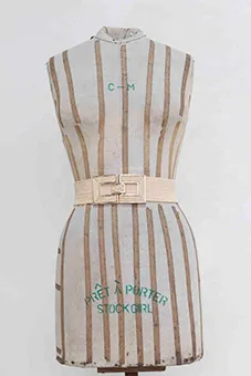 Straw Belt with Square Buckle