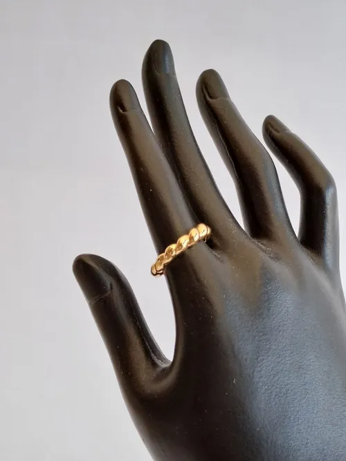 Chunky Twisted Gold Ring