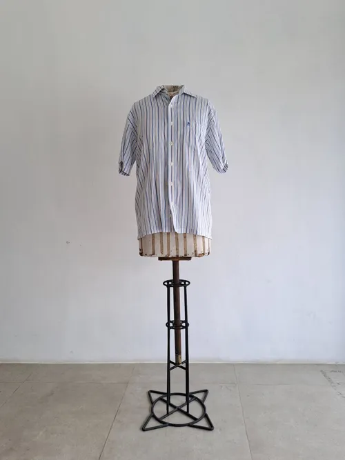 Blue White Striped Shirt