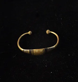 Antique Style Engraved Cuff Bracelet