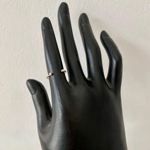 Double Tiny Pearl Ring