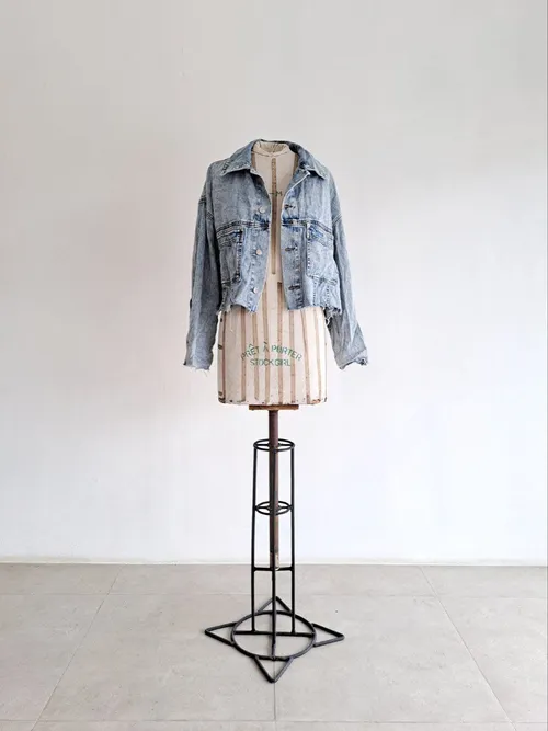 Denim Cropped Jacket 