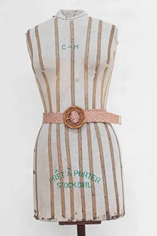 Pink and Gold Braided  Belt