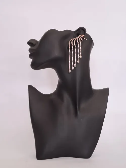 Crystal Gem Drop Earring