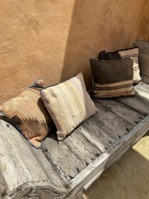 Moroccan Beige and Brown Pattern Cushions