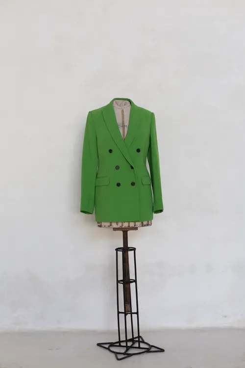 Green Buttoned Blazer