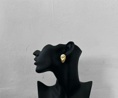 Stud Pearl Gold Earrings