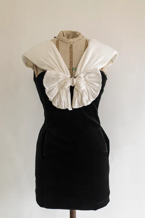 YSL Velvet Bow Dress