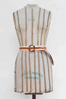 Brown and Cream Braided Belt