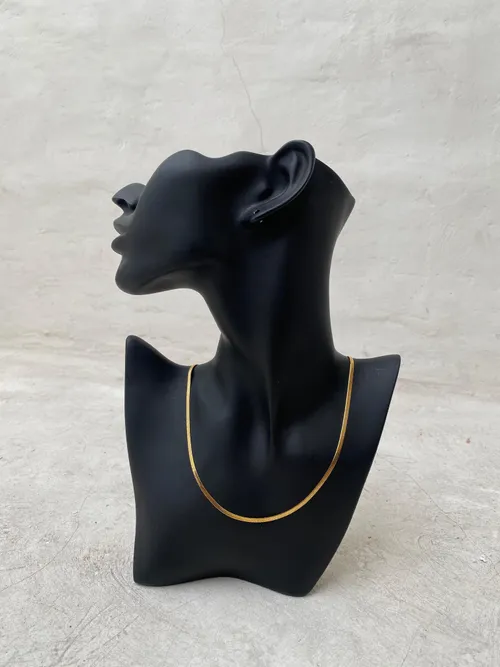 Thin Snakeskin Gold Necklace