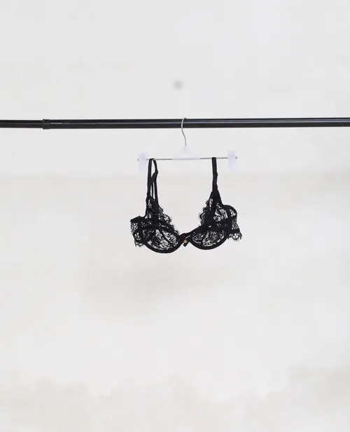 Black Lace Balcony Bra