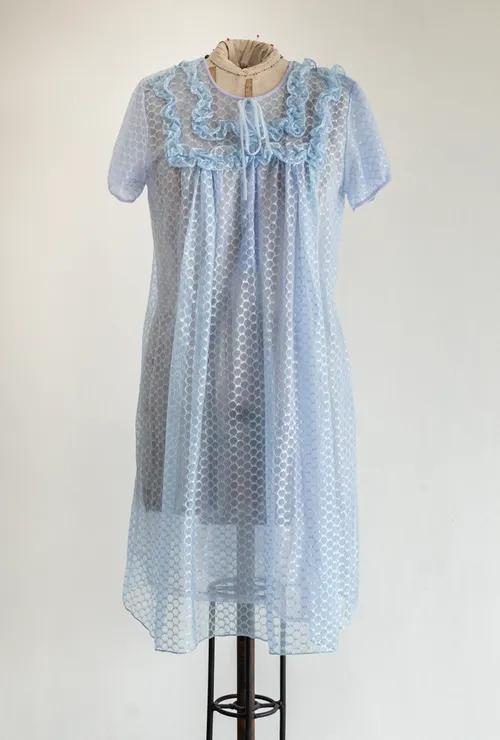 Vintage Light Blue Night Dress