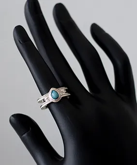 Turquoise and Gemstone Ring
