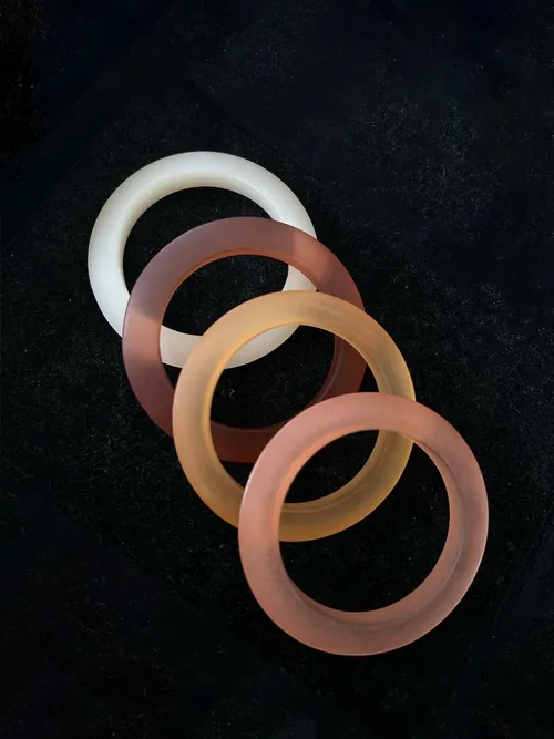 Round Multicolor Bangles (Set)