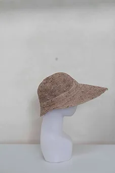 Brown Hat with Oversized Visor