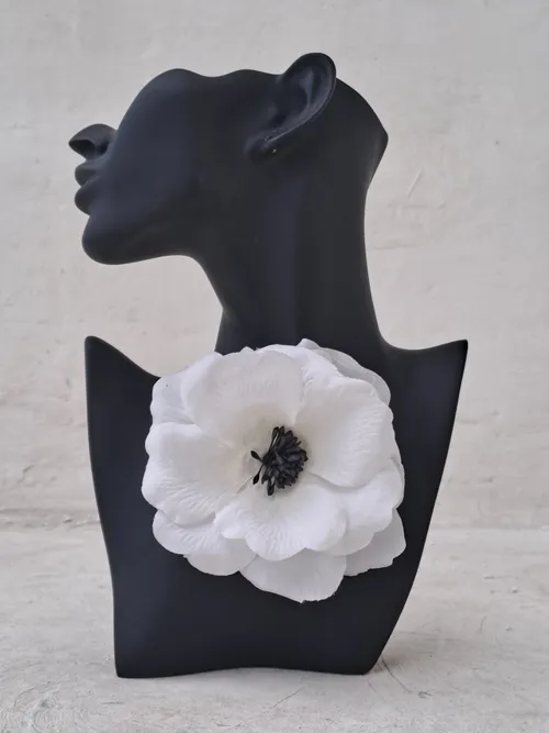 White Flower Hair Piece