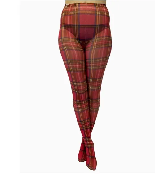 Red Tartan Tights