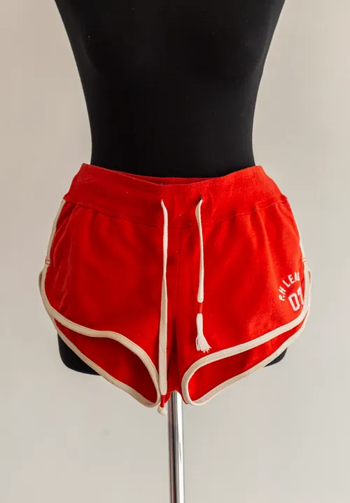 Red Sports Shorts with Draw String