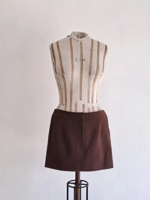Brown Mini Skirt