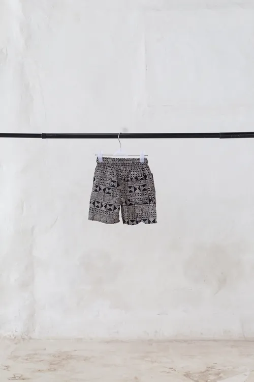 Shorts with Black and White Patterns