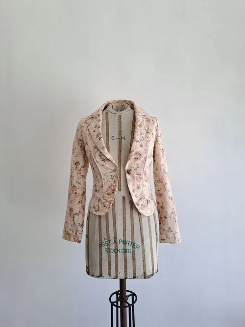 Pink Flower Pattern Jacket