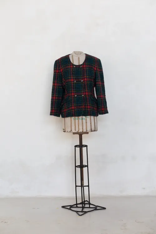 Tartan Tweed Vintage Jacket 