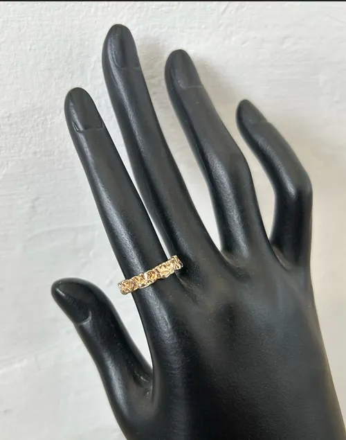Gold Thin Reef Ring