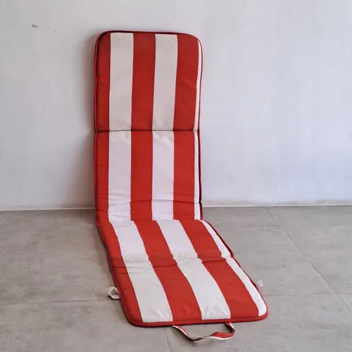 Red White Striped Chair Cover