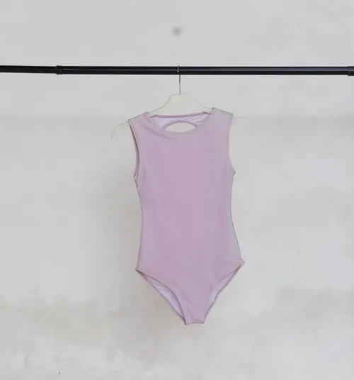 Lilac Swimsuit with Cutout Back