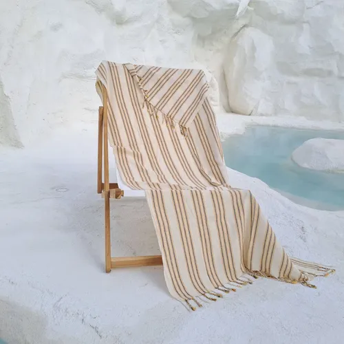 Orange Yellow Stripe Sarong