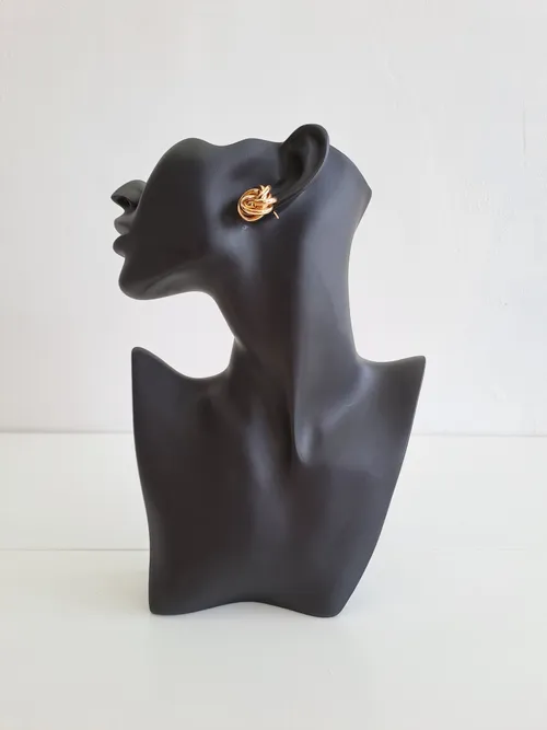 Twisted Gold Earrings