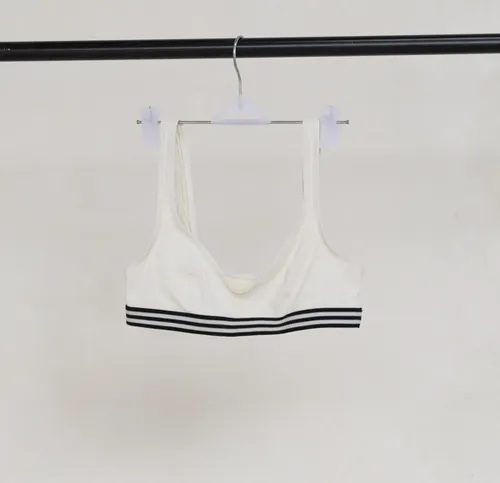 White Bikini with B/W Striped Band ( Set)