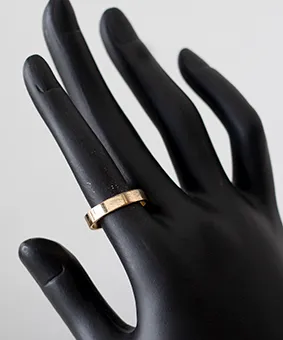 Flat Band Gold Ring