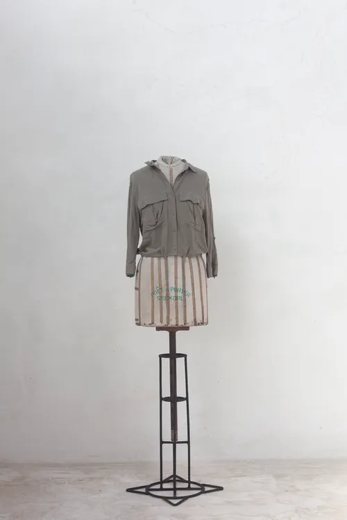 Khaki Shirt with Front Pockets