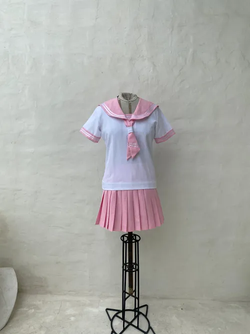 Pink Sailor Top and Skirt (Set)