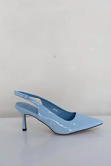Light Blue Slingback Stilettos
